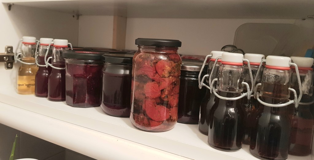 The cupboard is already full